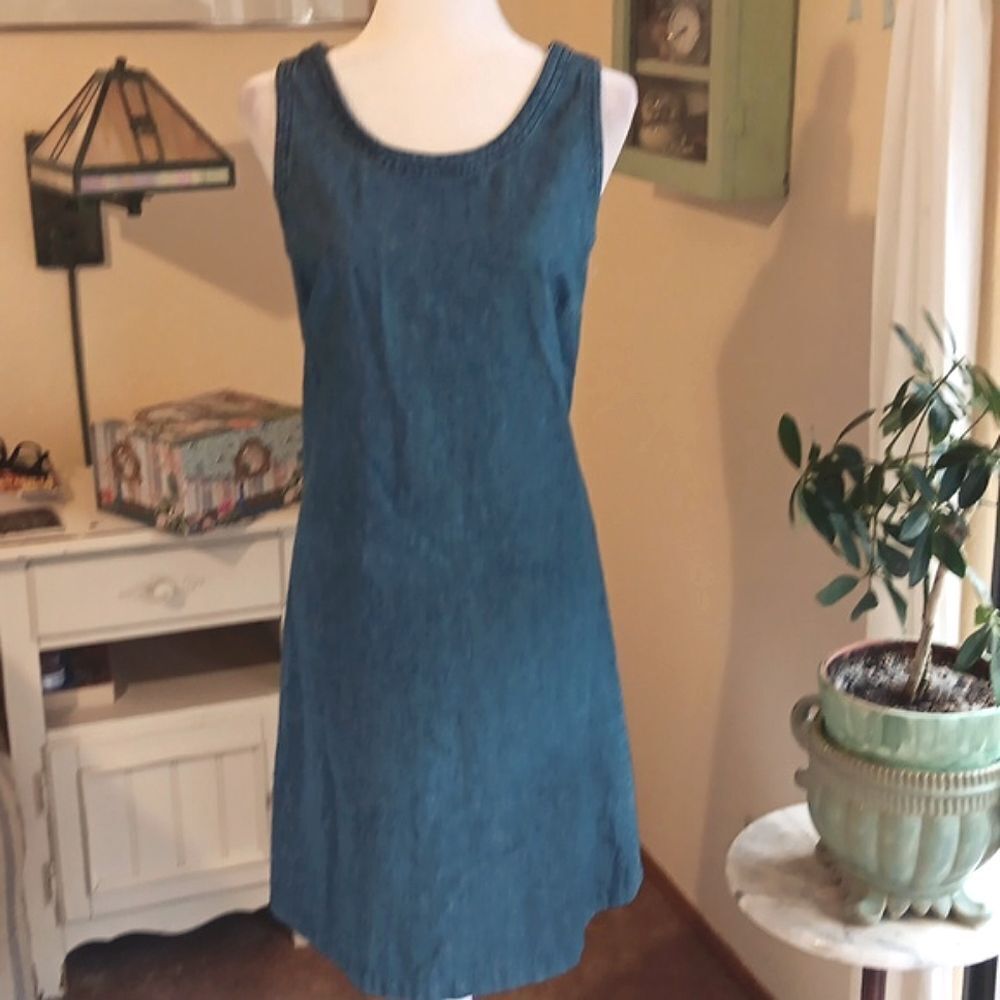 Vintage Bedford Fair Lifestyles Denim Dress. Coastal Cowgirl,  Western